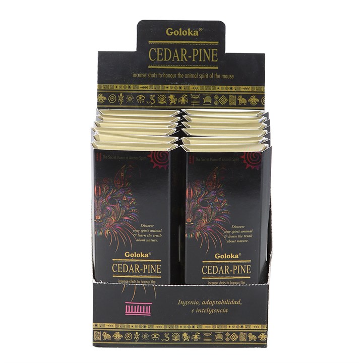 Goloka Animal Spirit Cedar-Pine Incense Shots Sticks