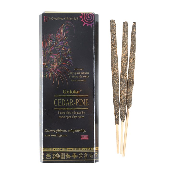 Goloka Animal Spirit Cedar-Pine Incense Shots Sticks