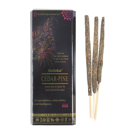 Goloka Animal Spirit Cedar-Pine Incense Shots Sticks