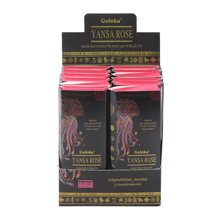 Goloka Animal Spirit Yansa Rose Incense Shots Pack Sticks