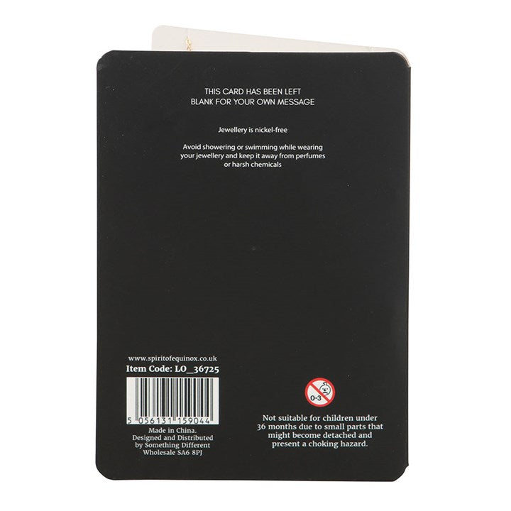 Love Potion Enamel Necklace Greeting Card