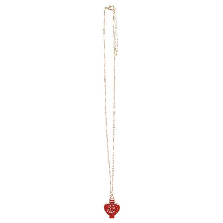Love Potion Enamel Necklace Greeting Card