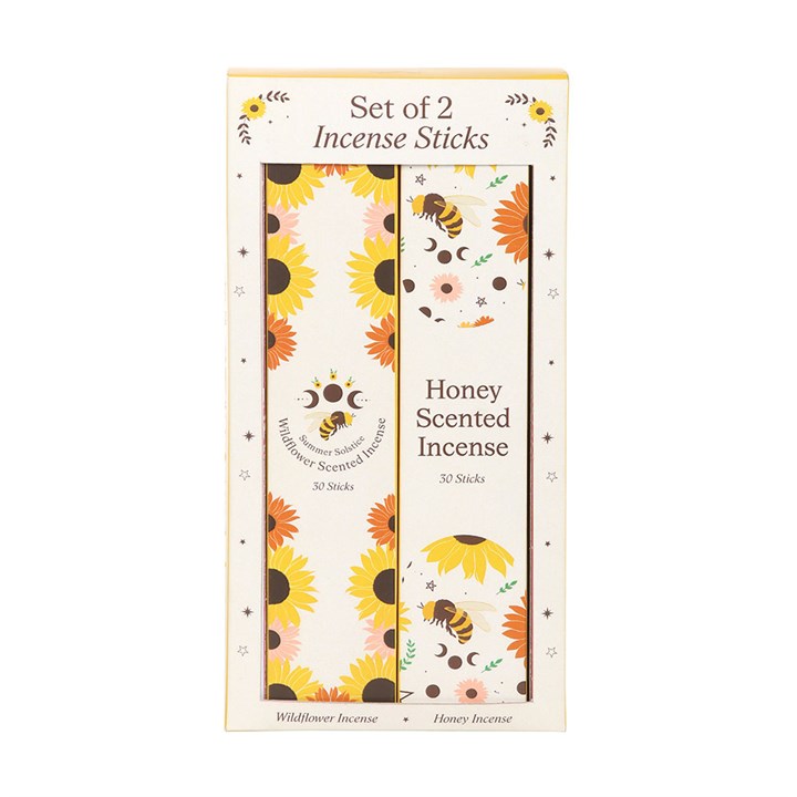 Set of 2 Honey and Wildflower incense pack bundle