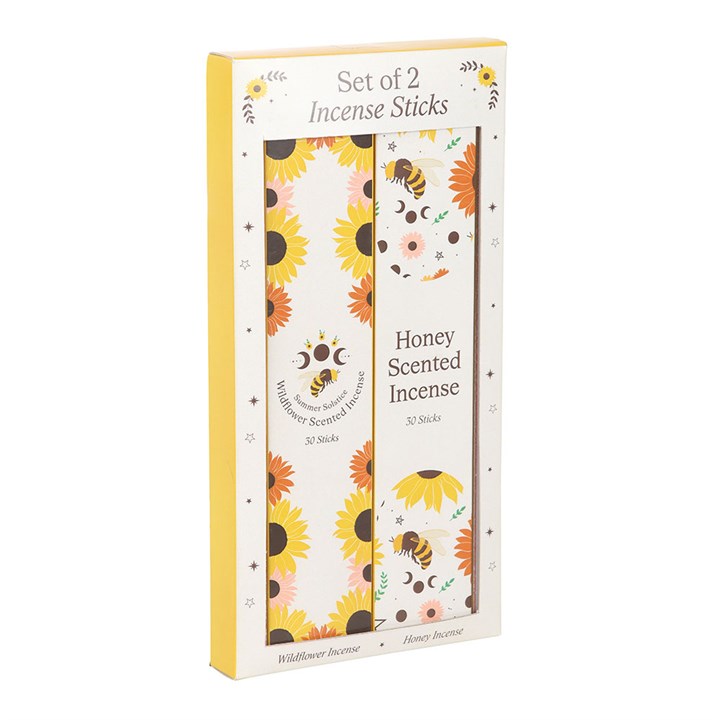 Set of 2 Honey and Wildflower incense pack bundle