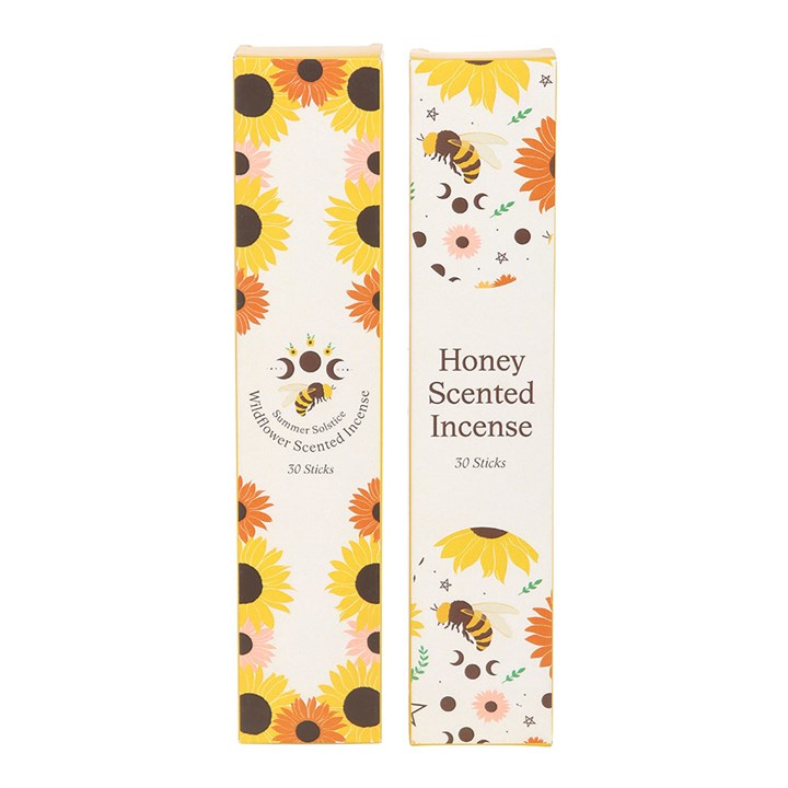 Set of 2 Honey and Wildflower incense pack bundle