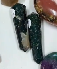 Moss Agate Double Terminated DT points
