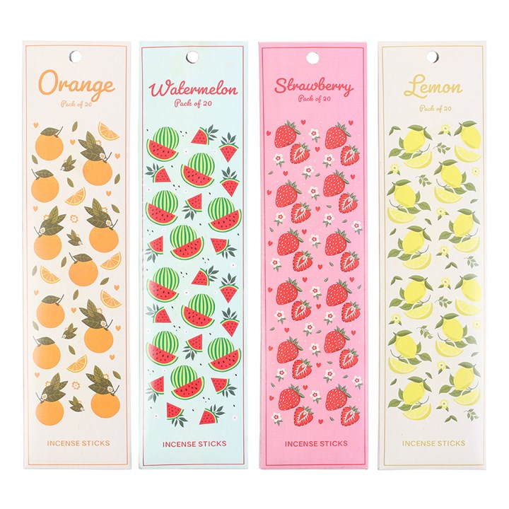 Set of 4 Tutti Fruitti Incense Stick Packs