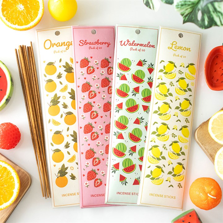 Set of 4 Tutti Fruitti Incense Stick Packs
