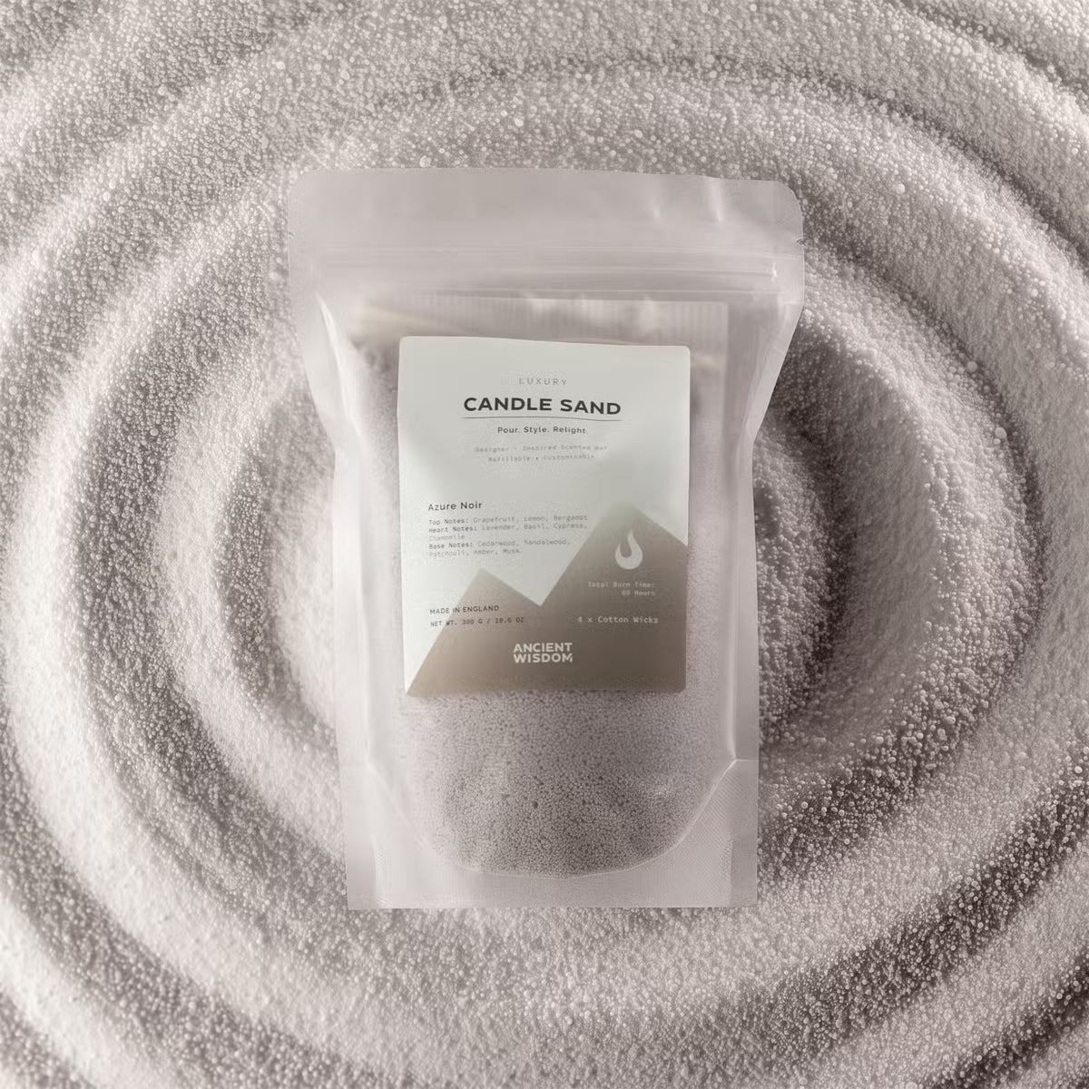Candle Sand 300g (approx. 60 hours burn time with 4 wicks)