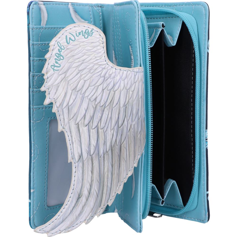Angel Wings Embossed Purse 18.5cm