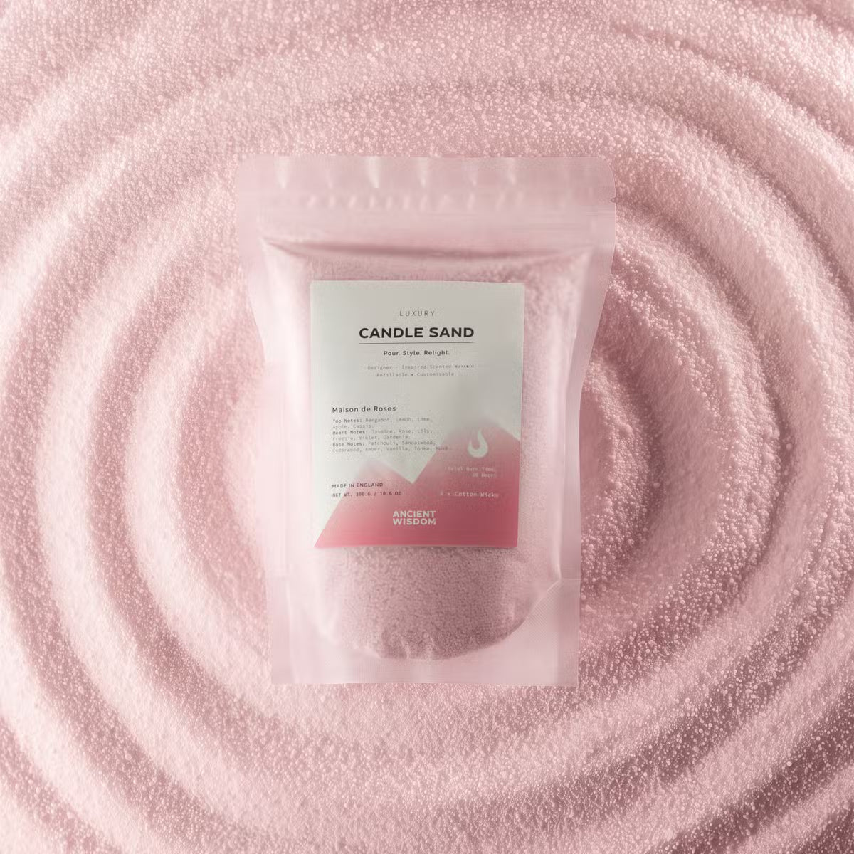Candle Sand 300g (approx. 60 hours burn time with 4 wicks)