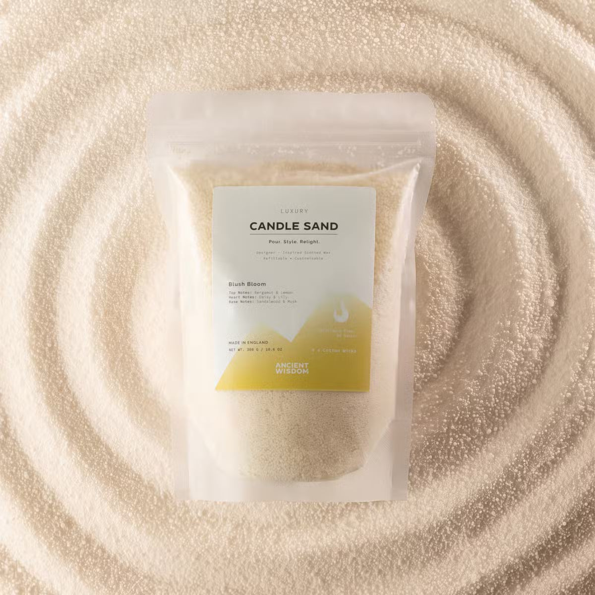 Candle Sand 300g (approx. 60 hours burn time with 4 wicks)