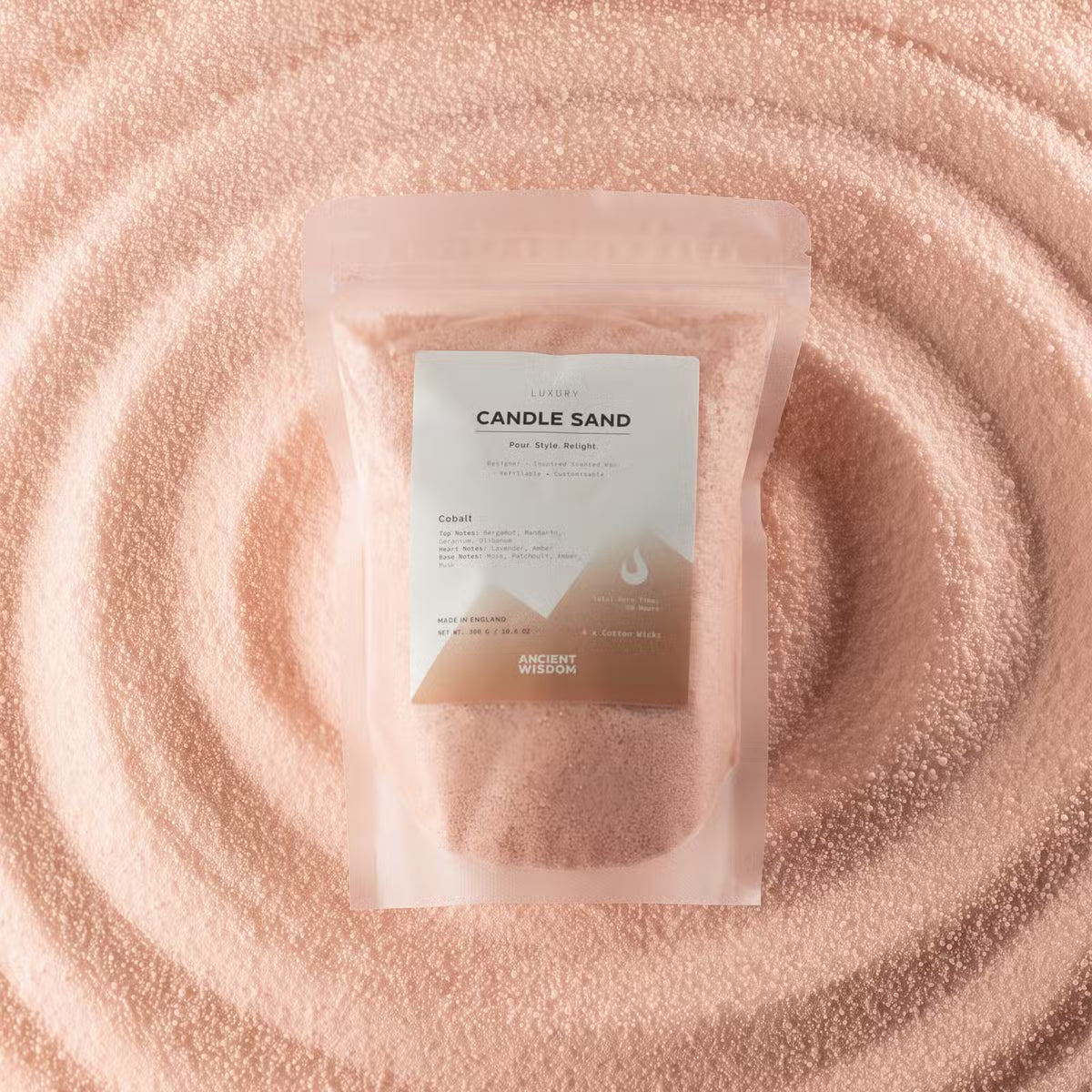 Candle Sand 300g (approx. 60 hours burn time with 4 wicks)