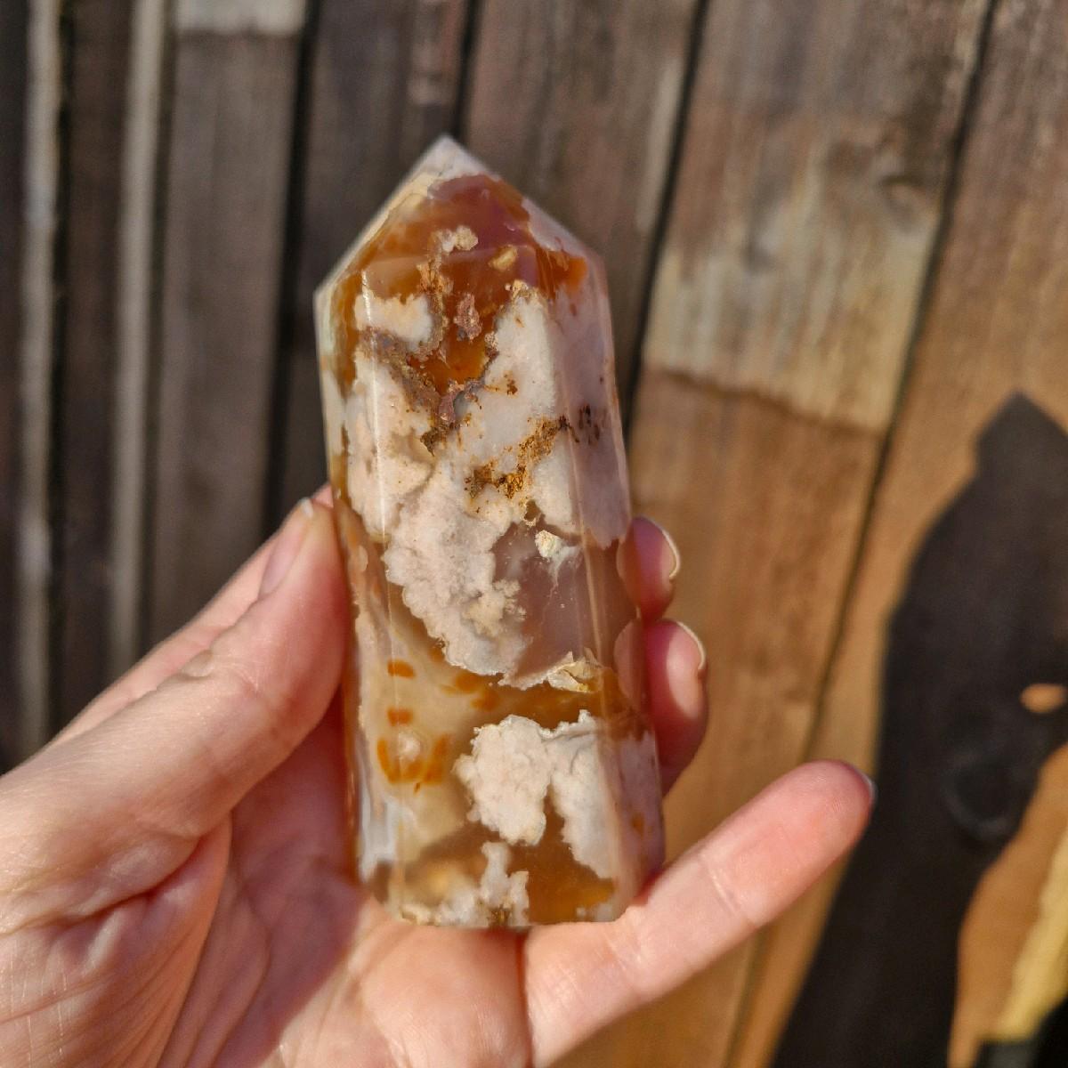 Chunky flower agate