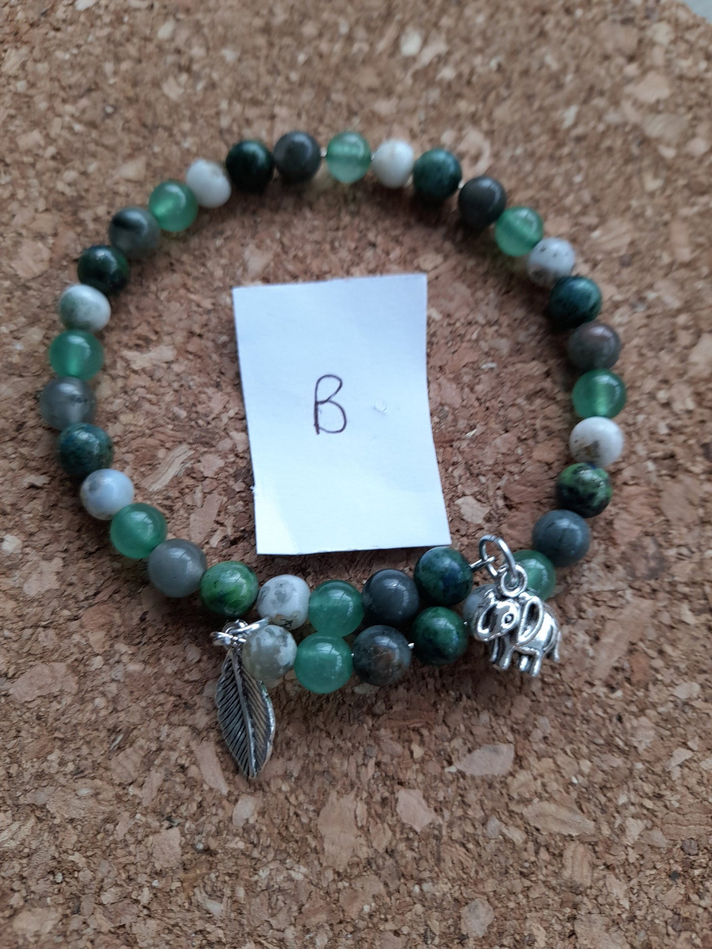 Semi-precious single strand hand made bracelets