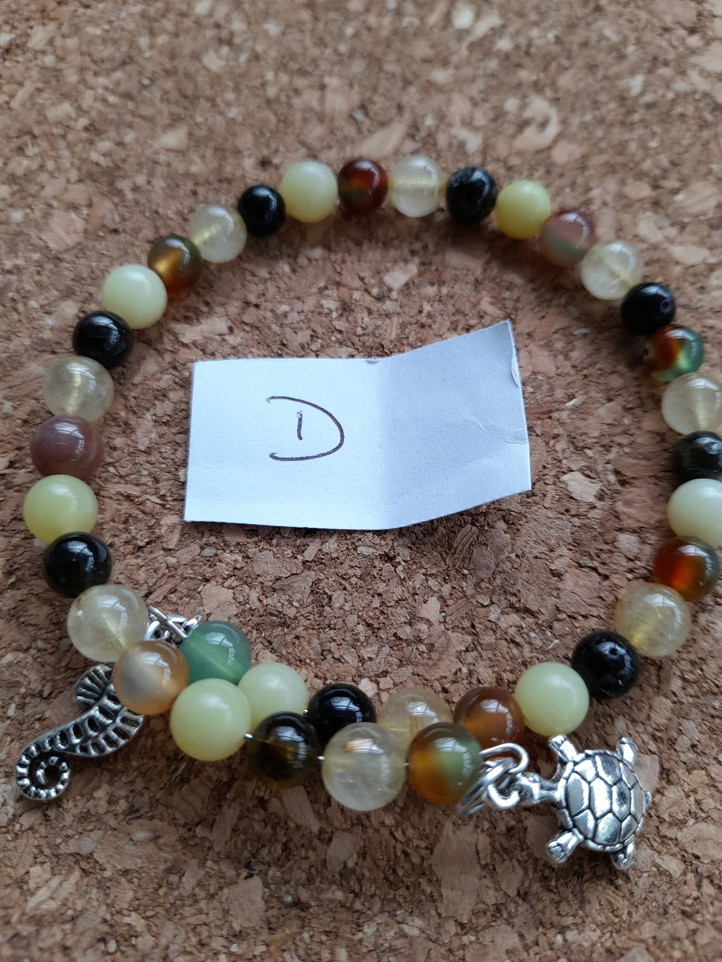 Semi-precious single strand hand made bracelets