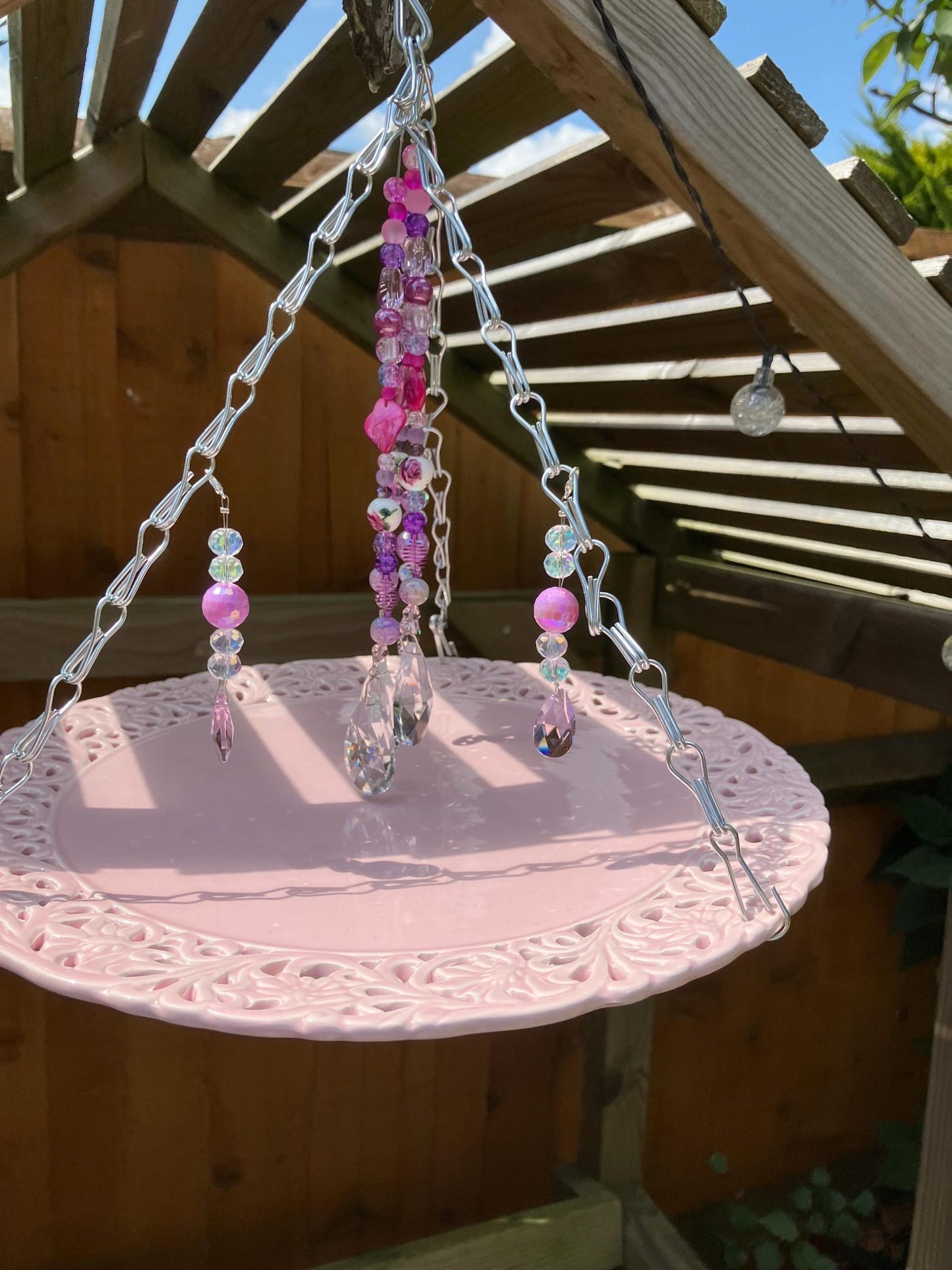 unique bird feeder/ hanging tray