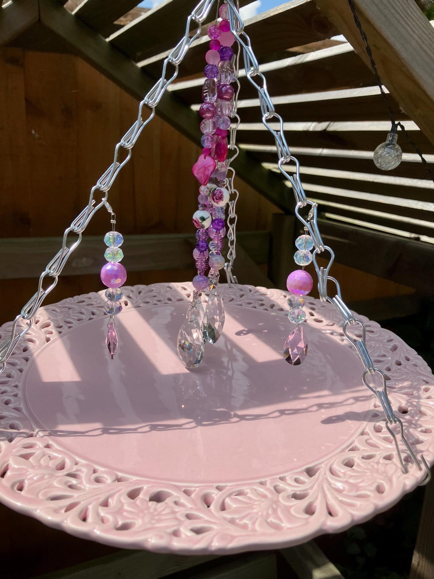 unique bird feeder/ hanging tray