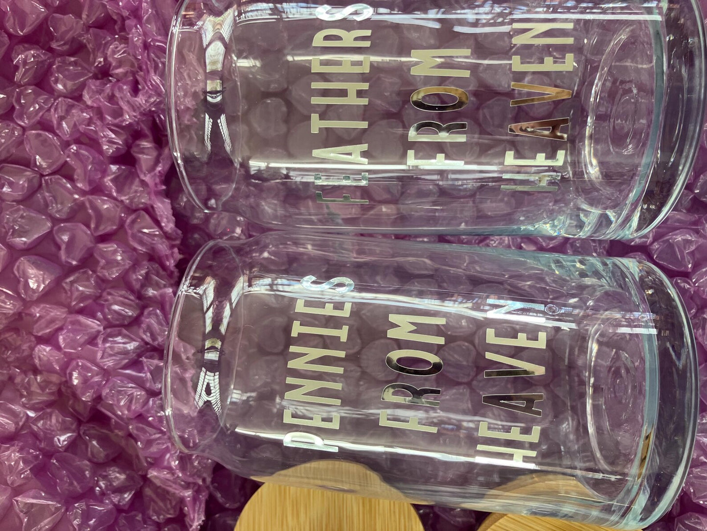 Feathers / Pennies from Heaven keepsake jars