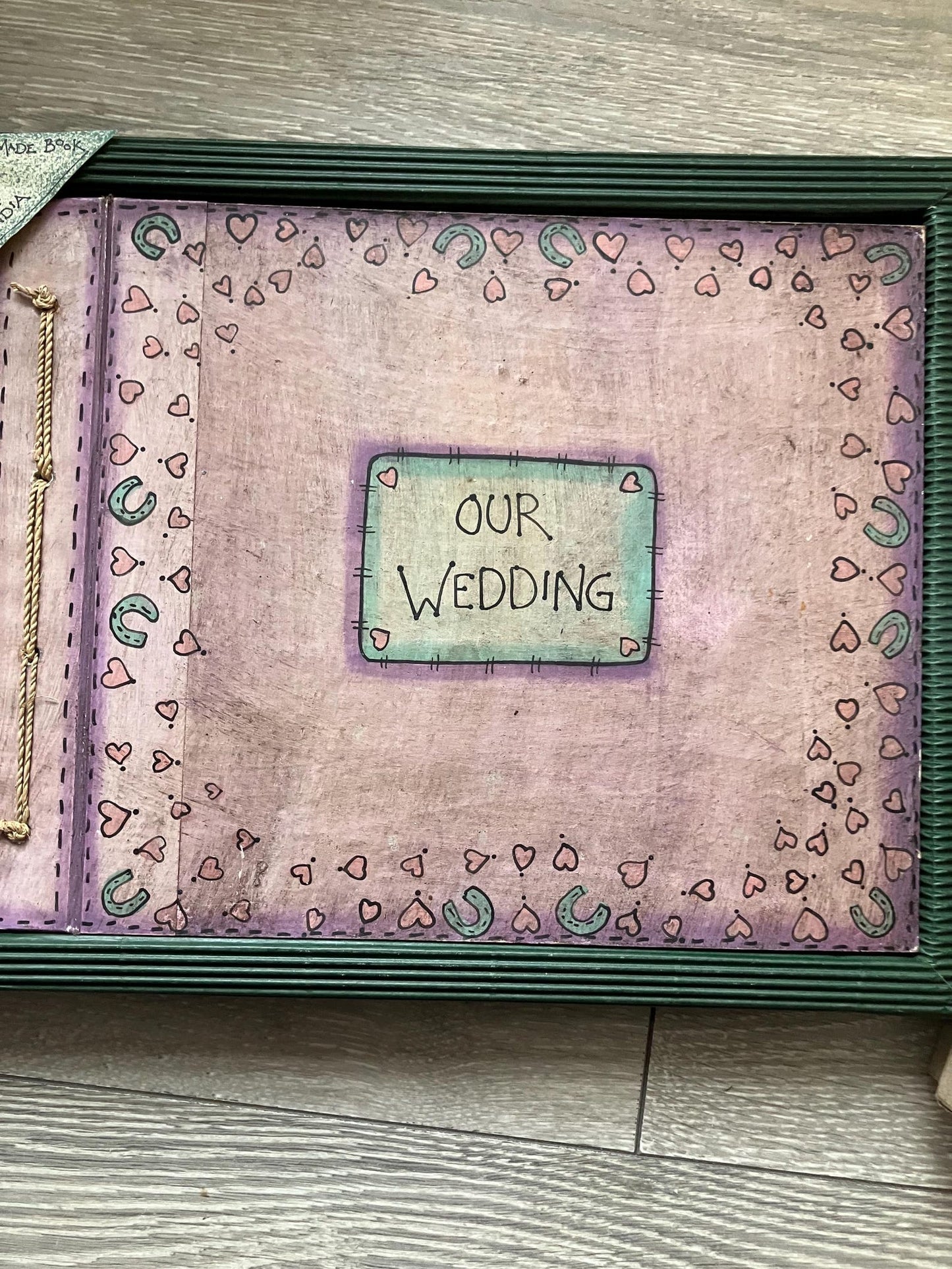 Handmade wedding planning books boxed plus a wedding book see description