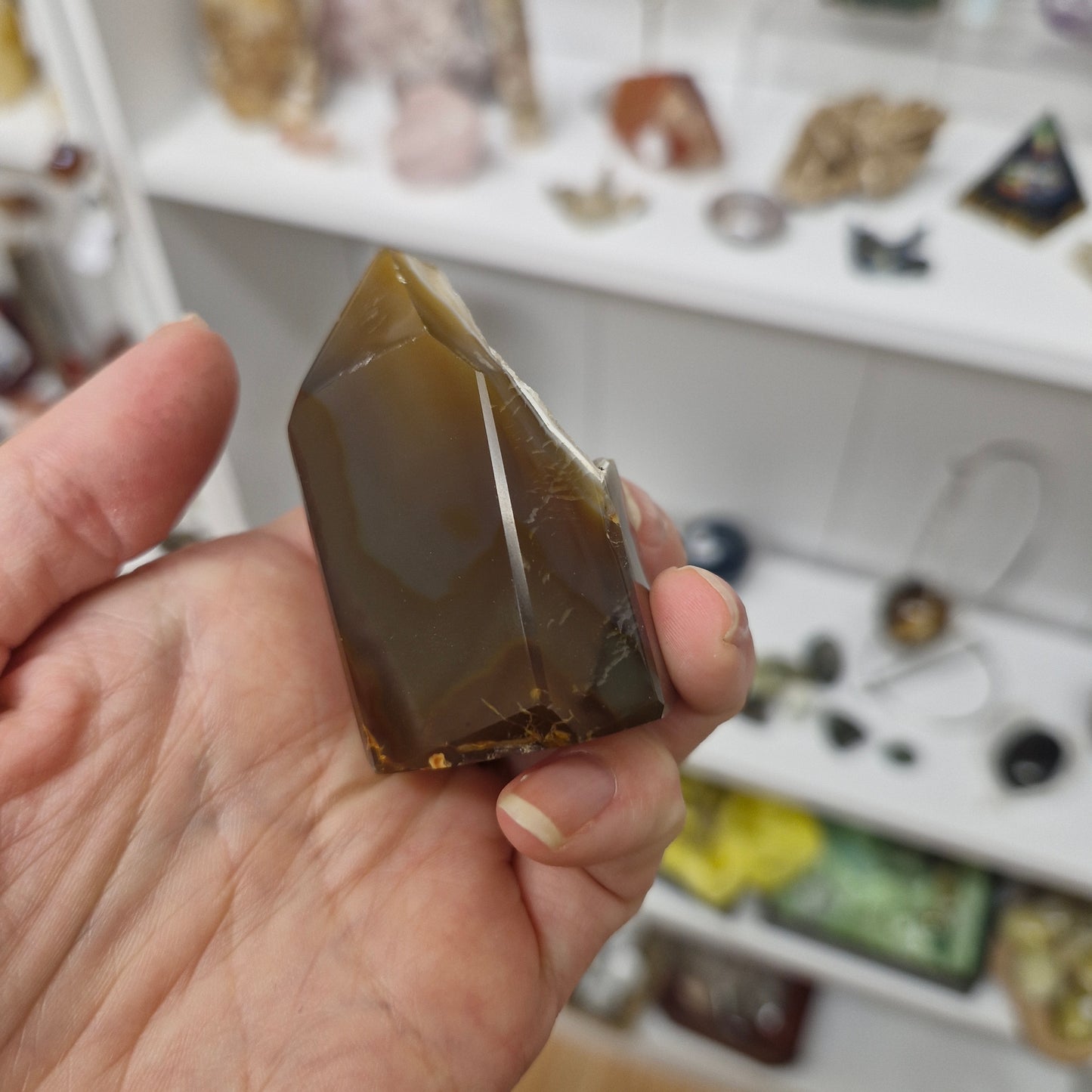 Agate druzy geode