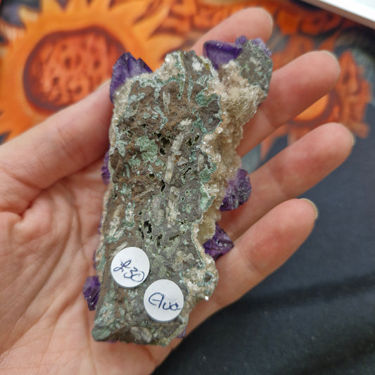 Fluorite on matrix specimen piece