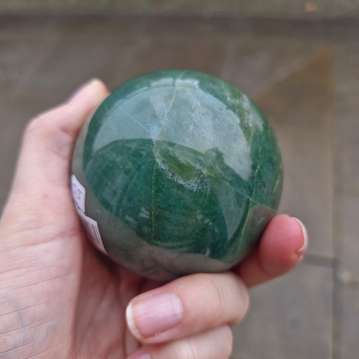 Moss Agate Sphere 431g
