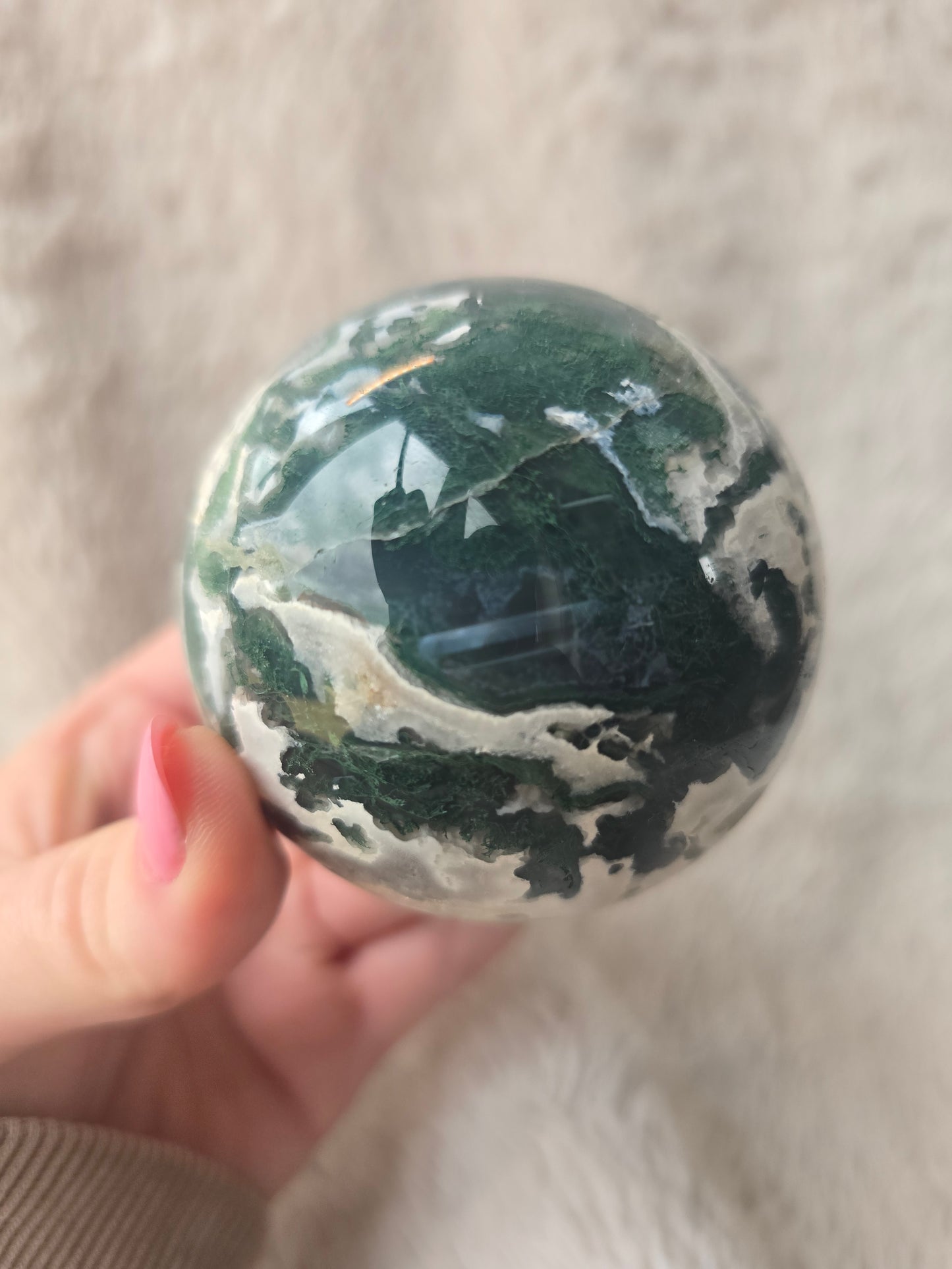 Moss Agate Sphere