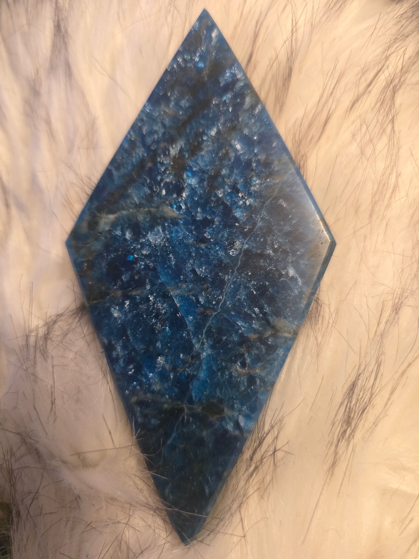Apatite diamond - chipped