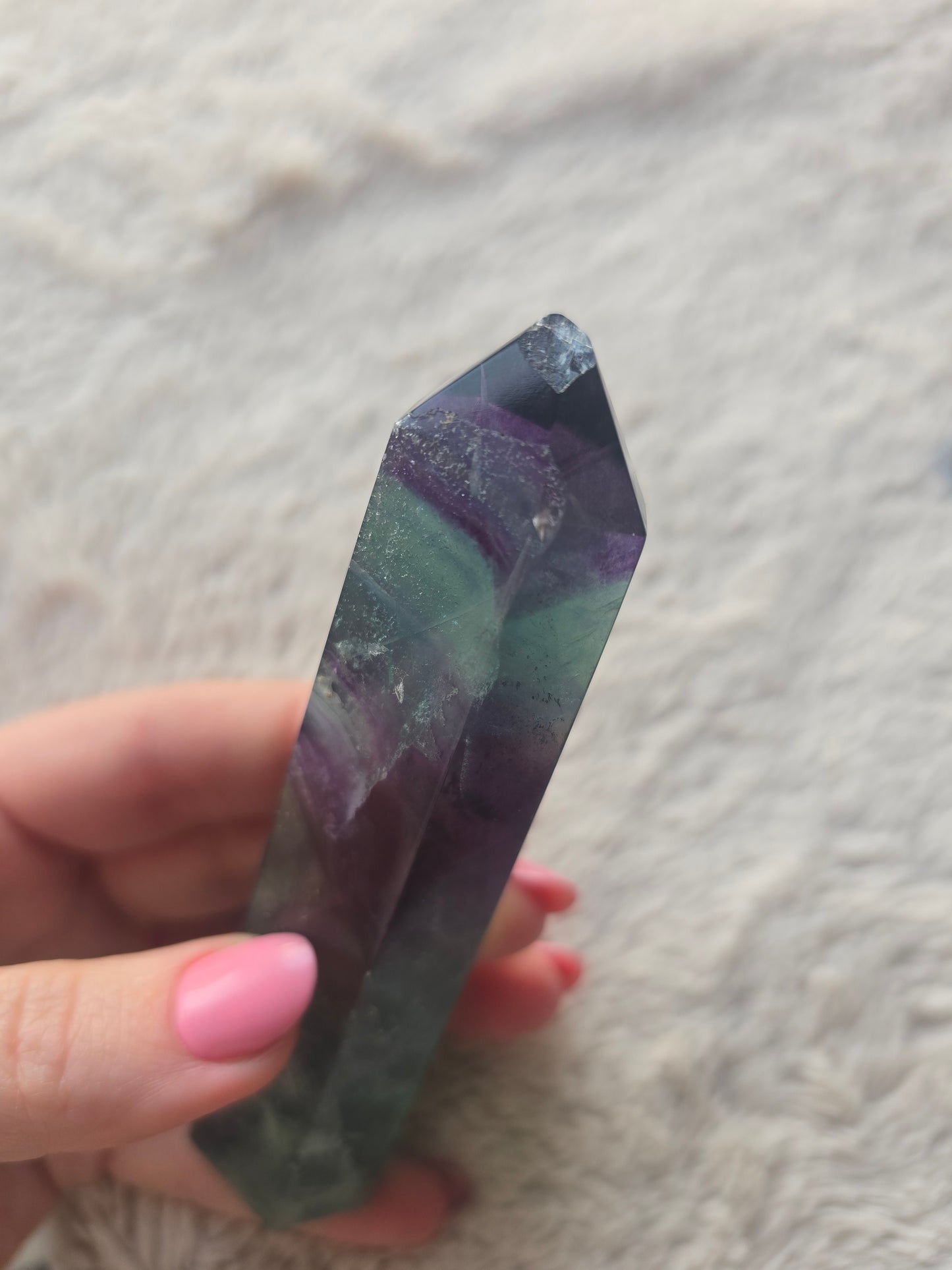 Fluorite tower - 12cm (chipped)