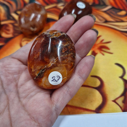 Carnelian Palm Stone