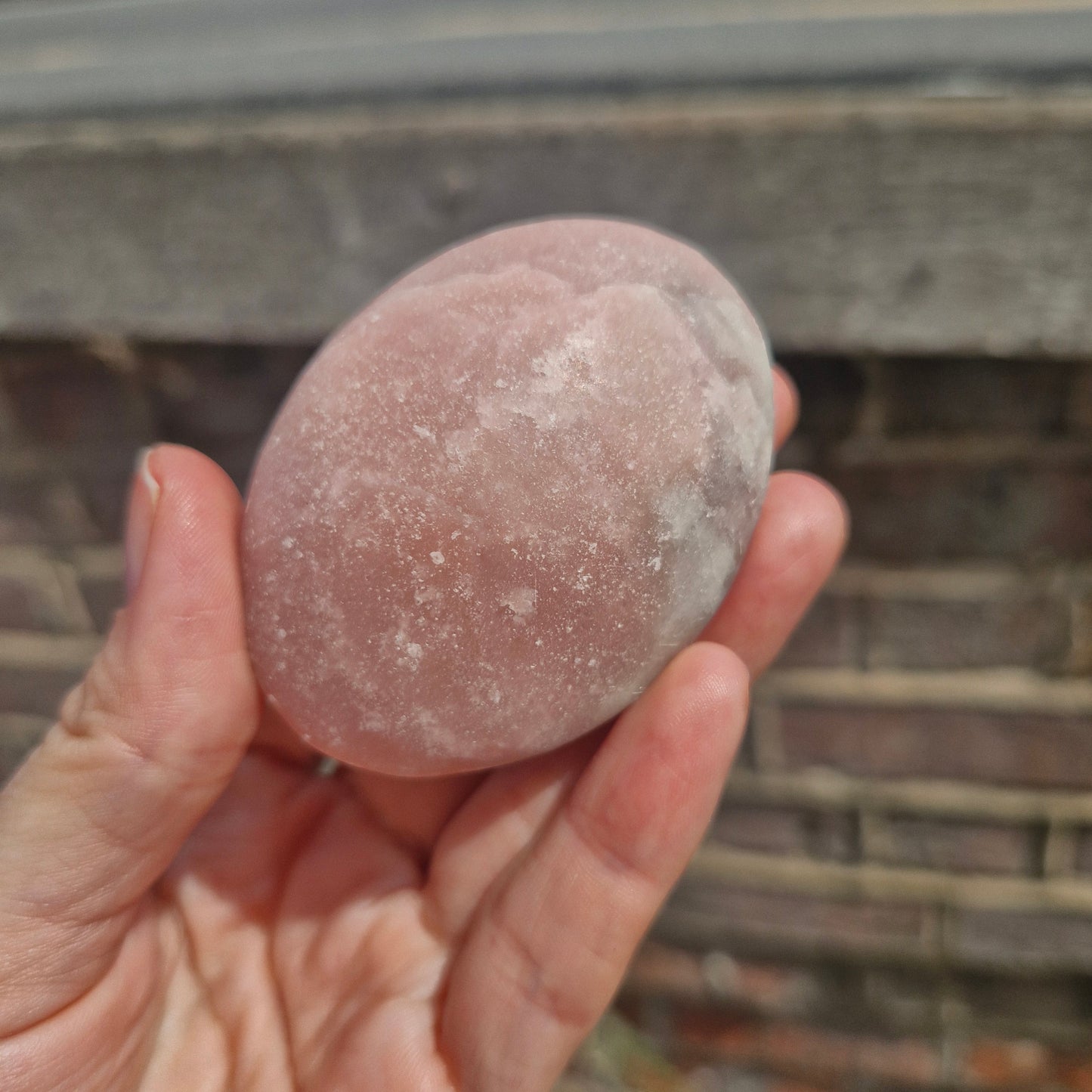 Pink Opal Palm Stone