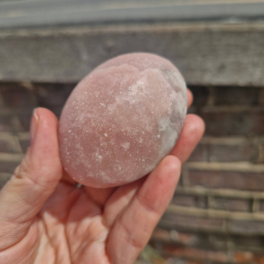 Pink Opal Palm Stone