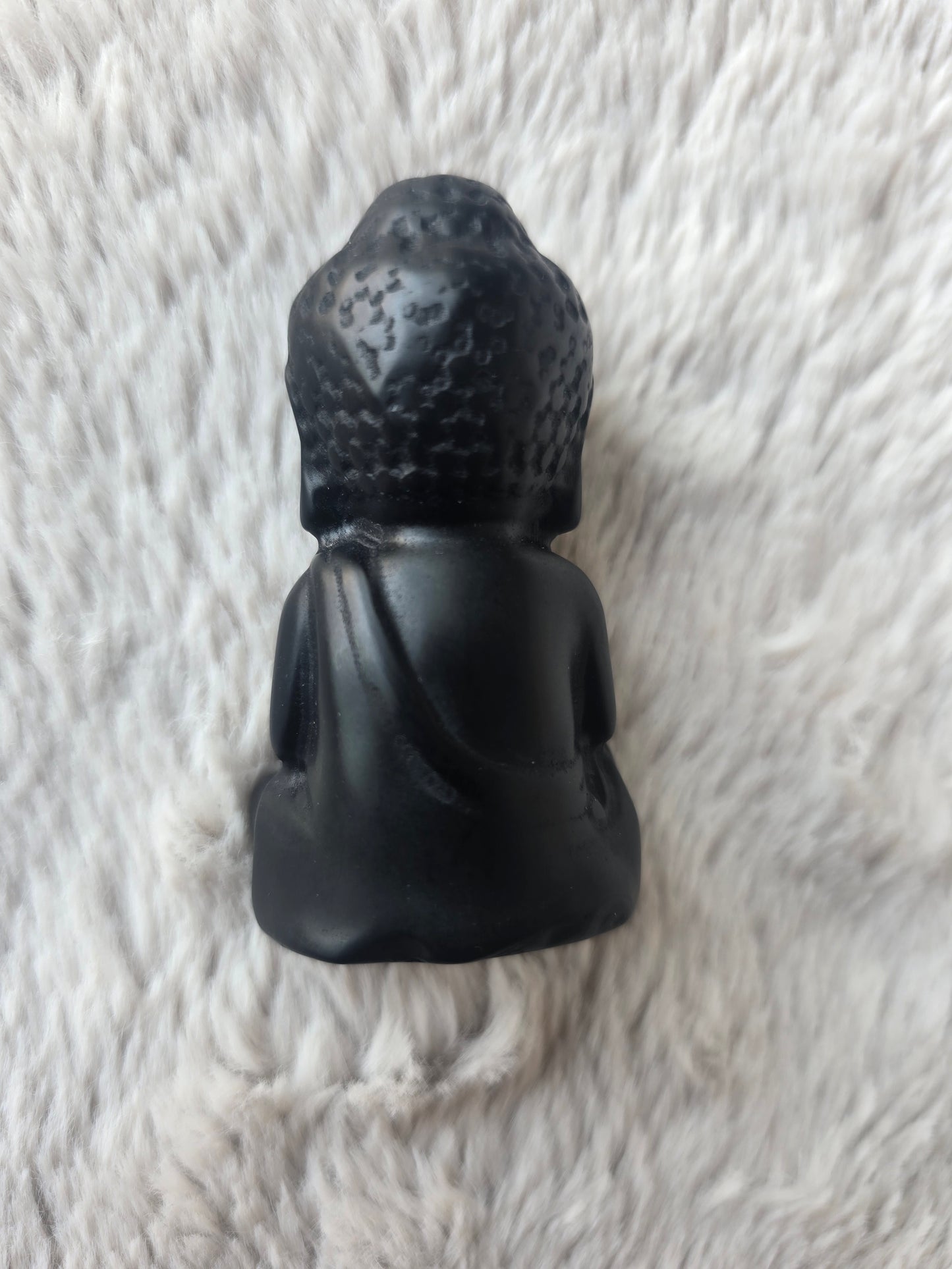 Obsidian buddah - 6.5cm