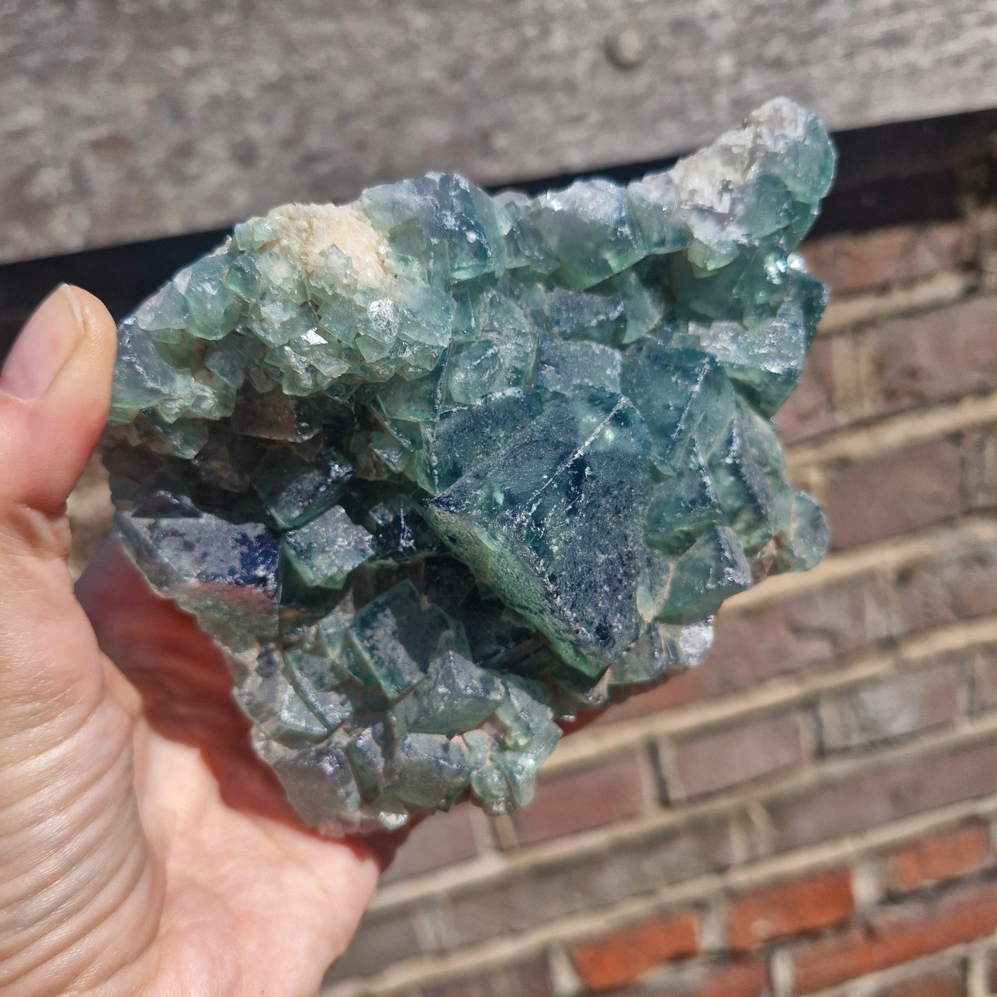 UV fluorite mineral specimen