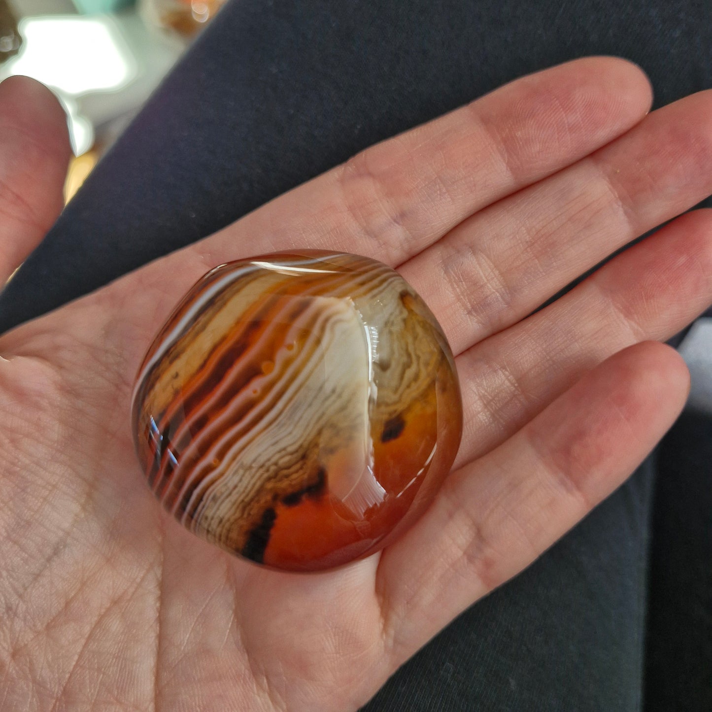 Sardonyx palm stones/ mini palms