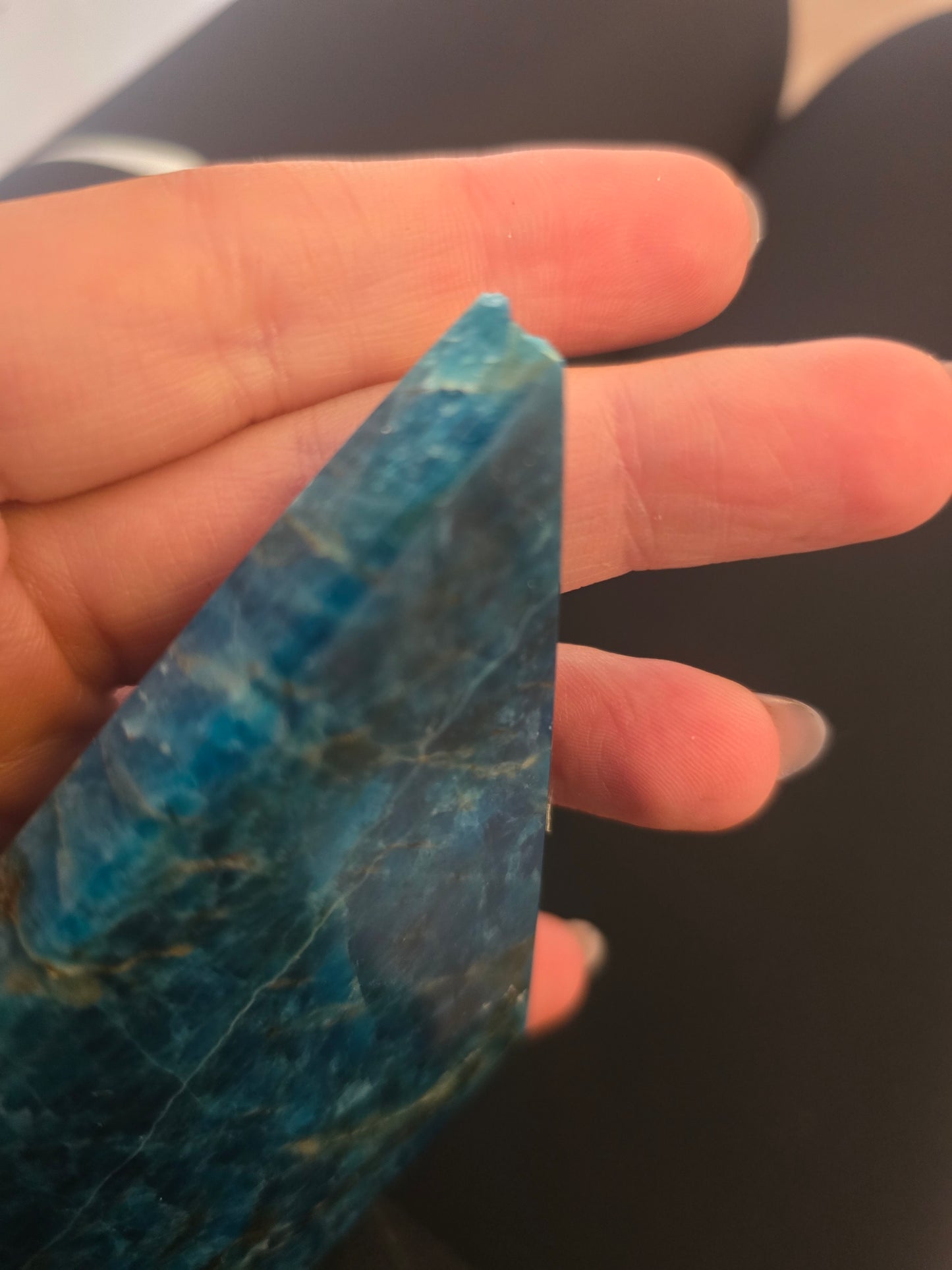 Apatite diamond - chipped