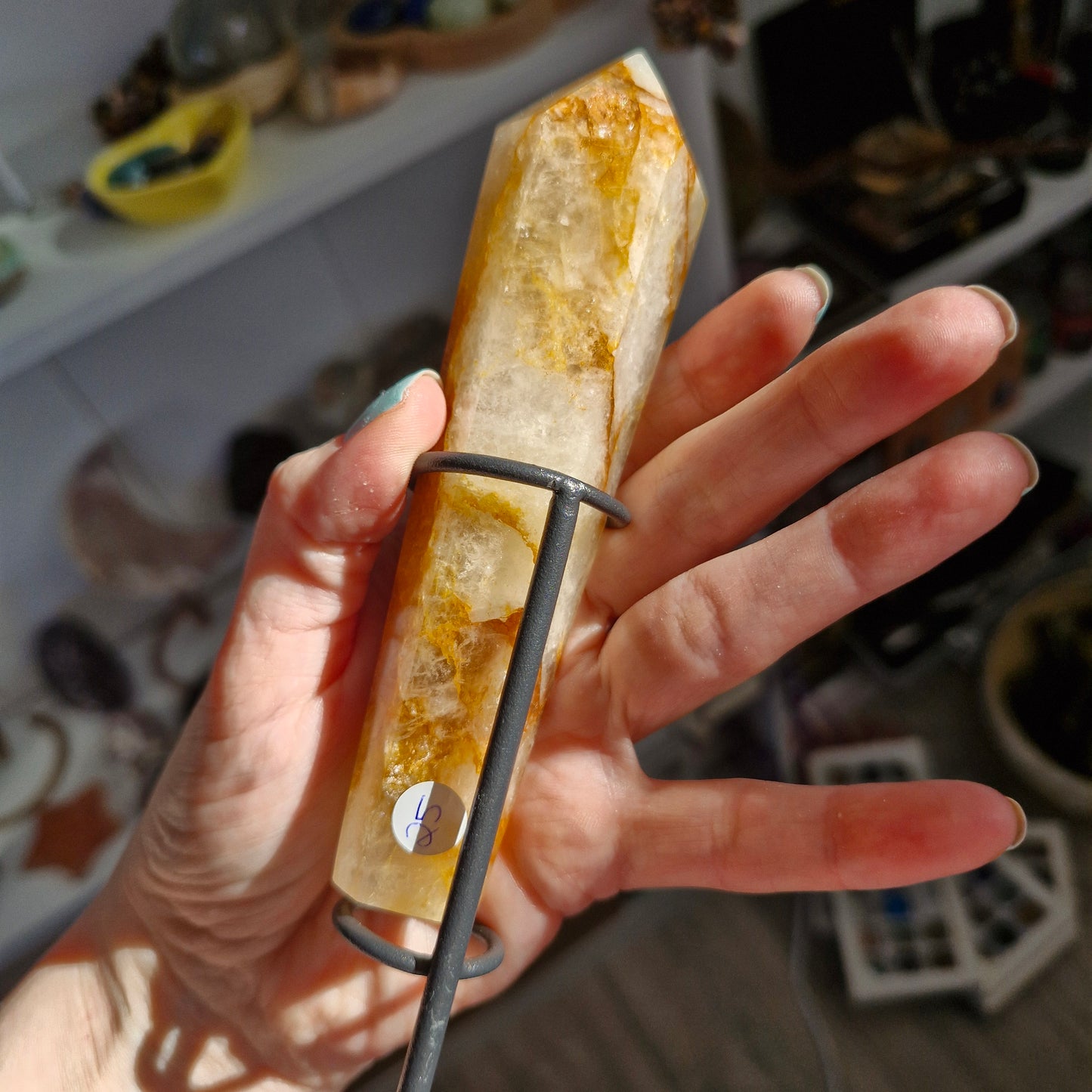 Golden healer wand with detachable stand