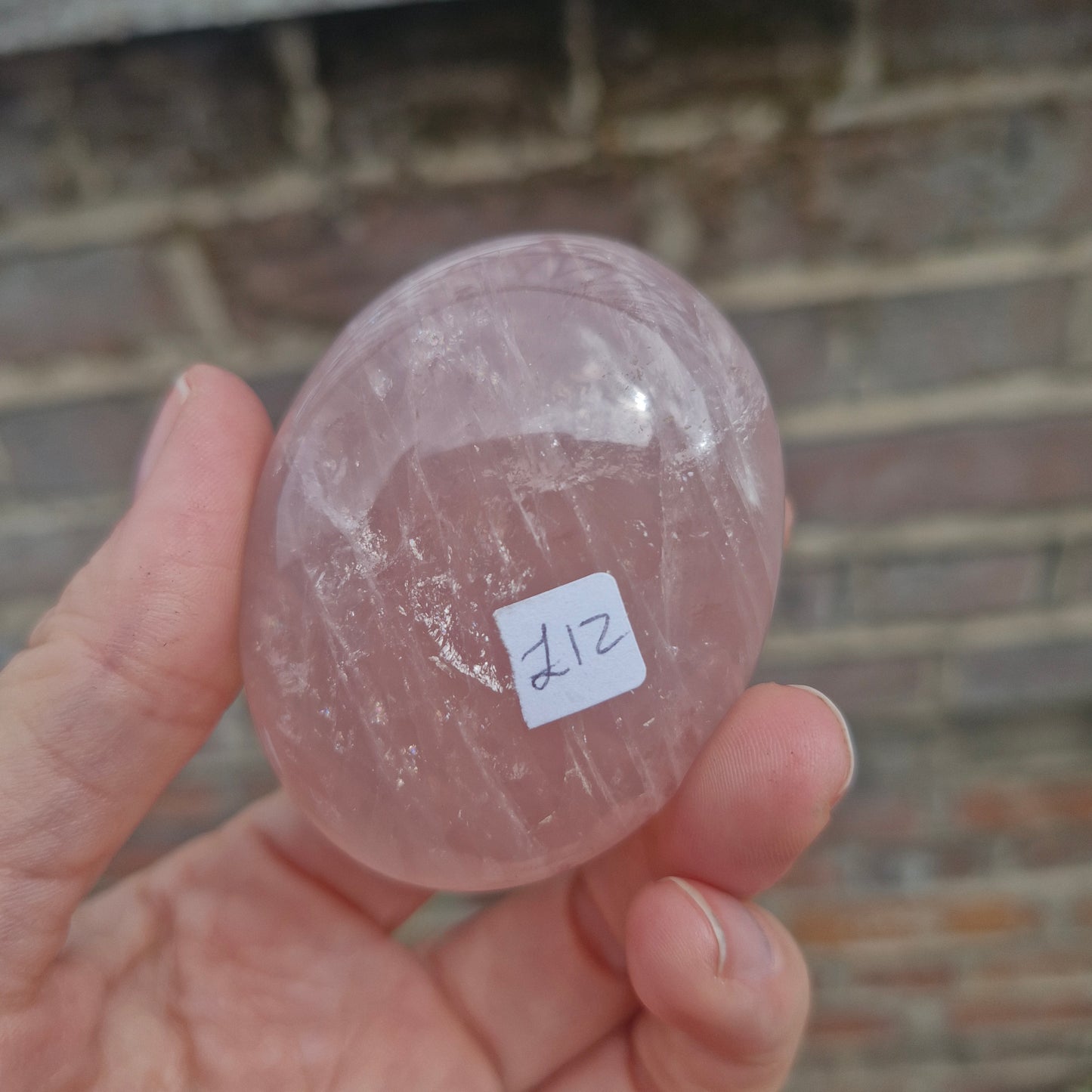 Rose Quartz Palm Stone
