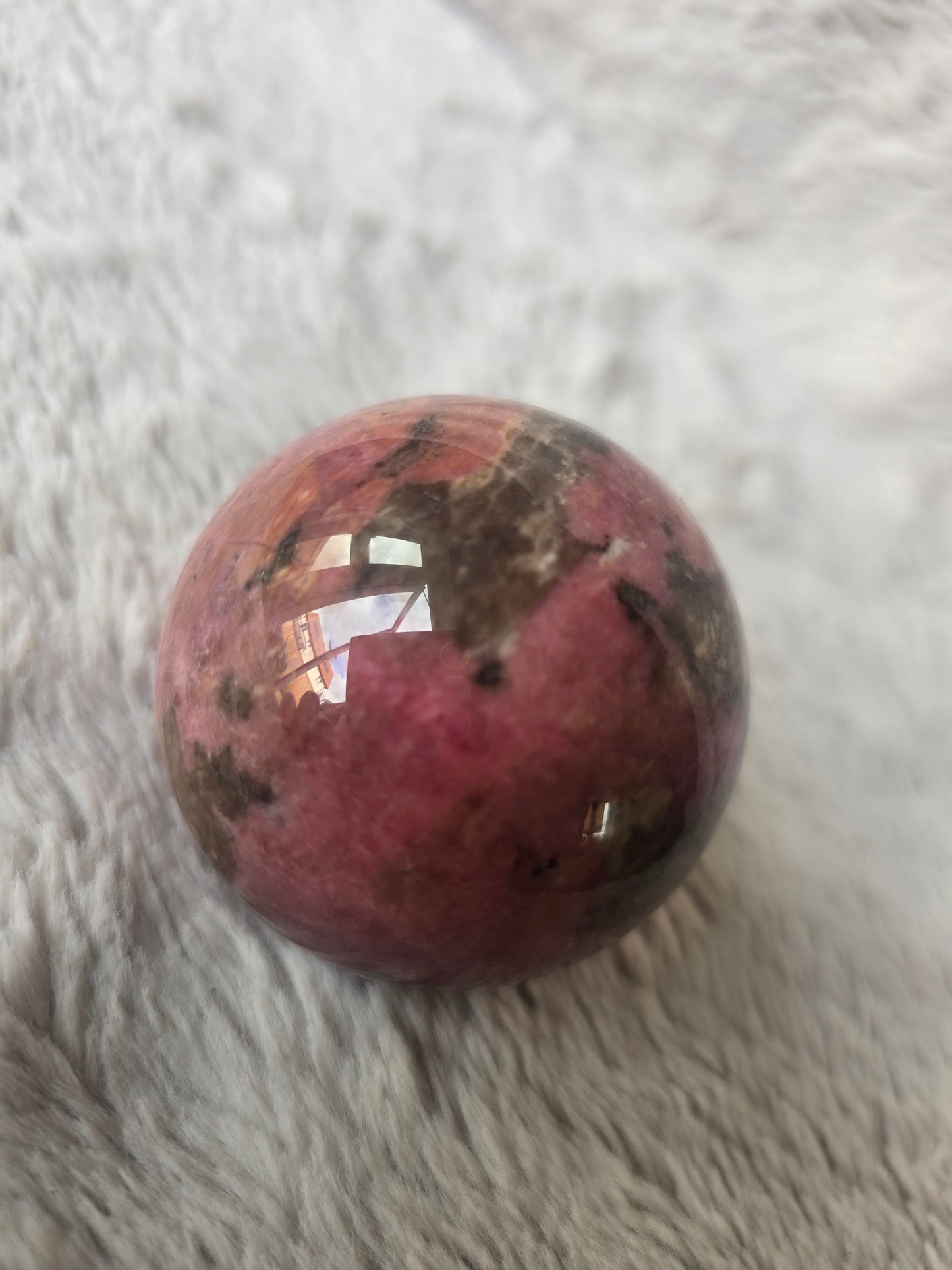 Rhodonite sphere