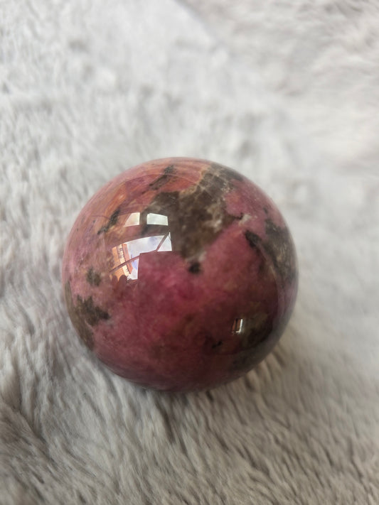 Rhodonite sphere