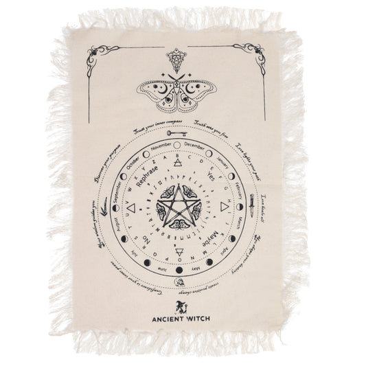Mystic Moth divination pendulum 'board' cloth