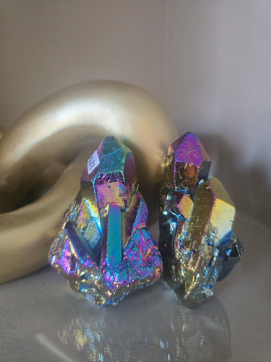 Aura quartz cluster