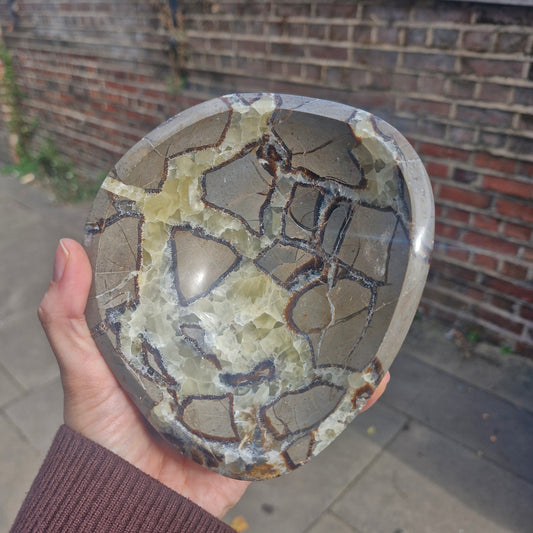 Septarian Crystal Bowl 14.5cm 858g