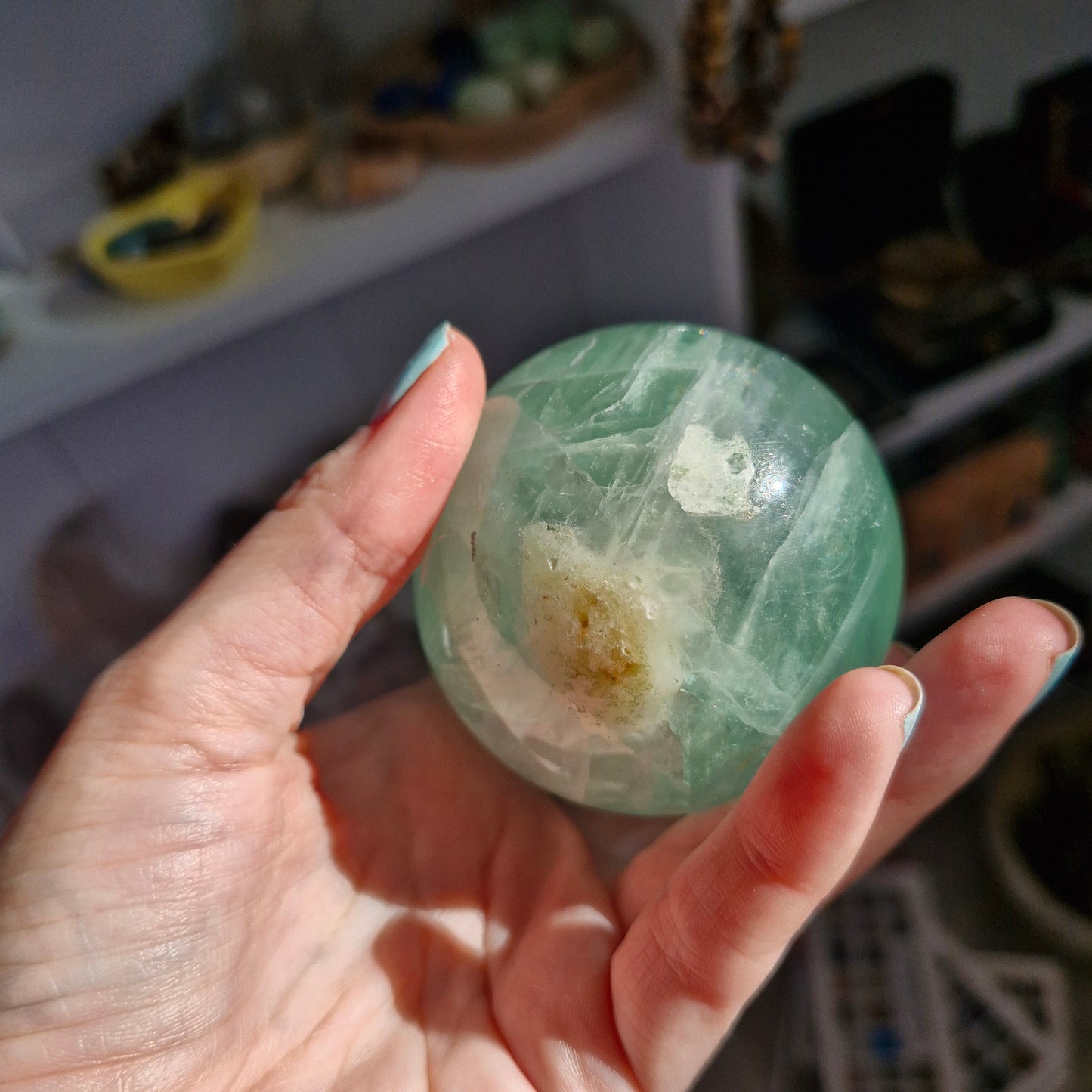 Big fluorite sphere