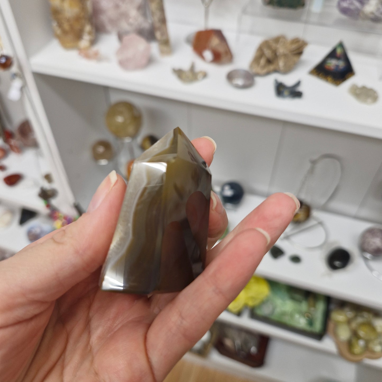 Agate druzy geode