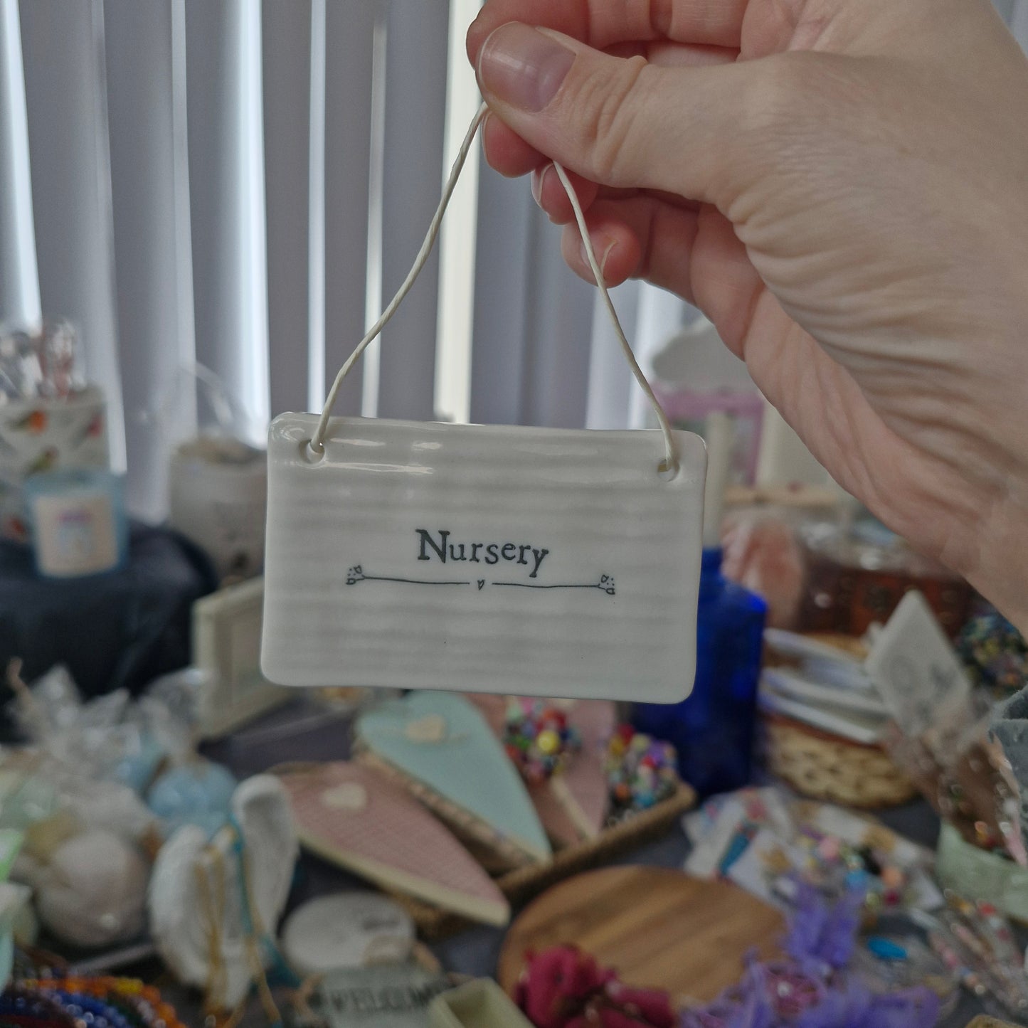 Nursery and Toilet porcelain door signs