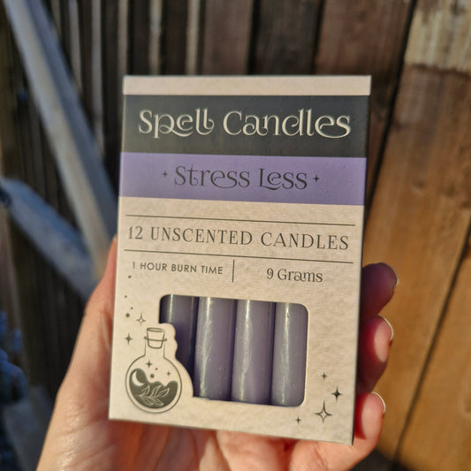 Stress Less blue spell candles