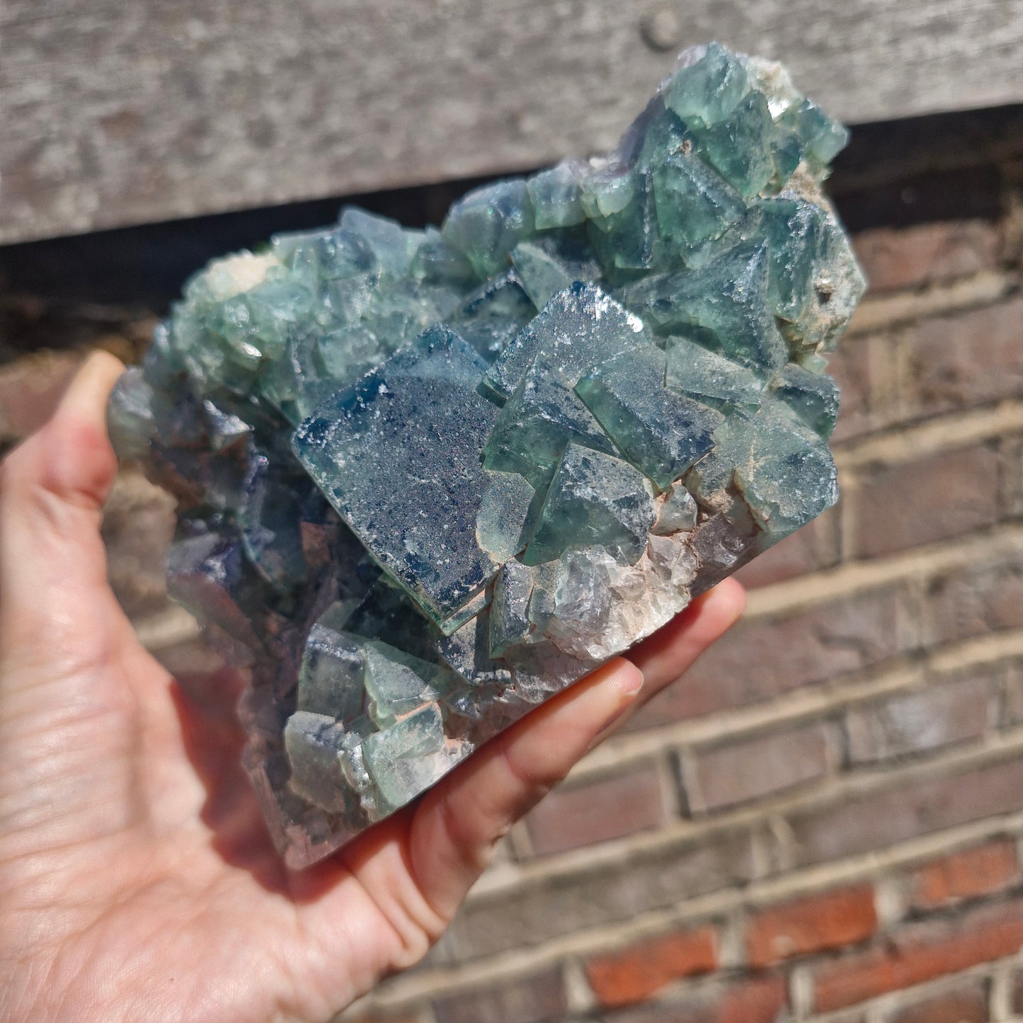 UV fluorite mineral specimen