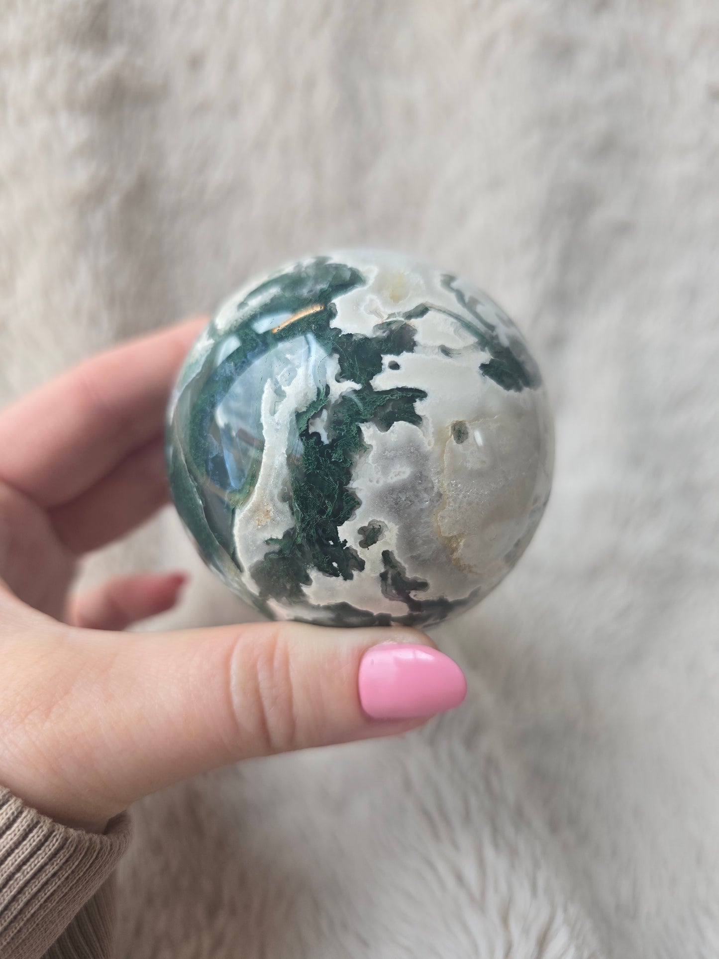Moss Agate Sphere